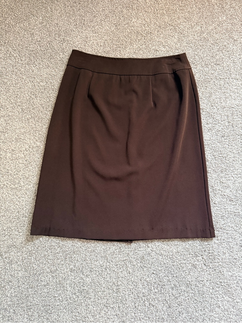 Gloria Vanderbilt Dark Brown Pencil Skirt